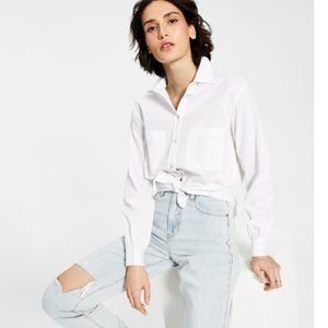 Tie-Front Poplin Shirt by And Now This